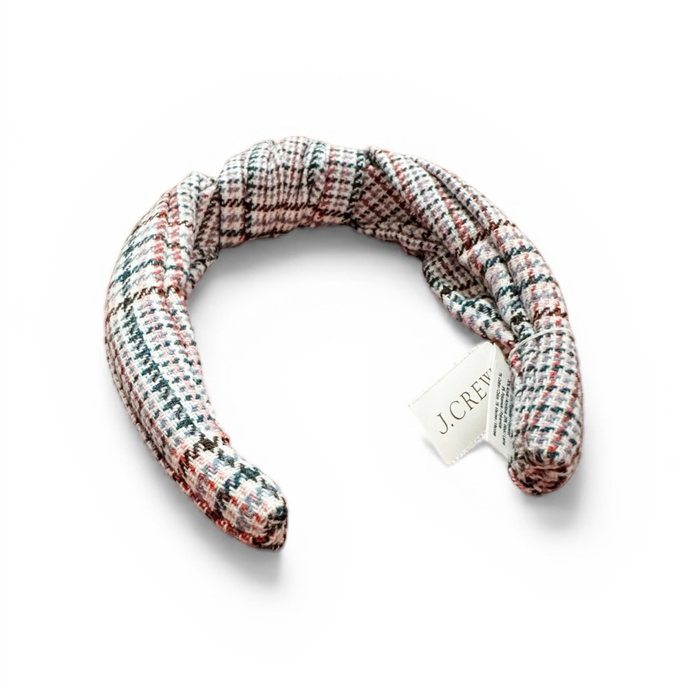 J.Crew Knot Plaid Wool Headband - Picture 4 of 5